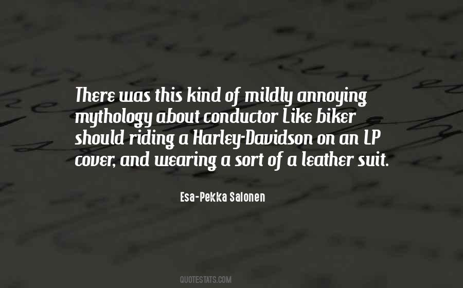 Wearing Leather Quotes #1171581