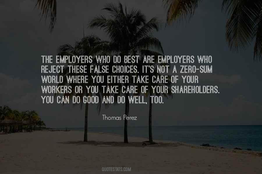 Quotes About Good Employers #1413717