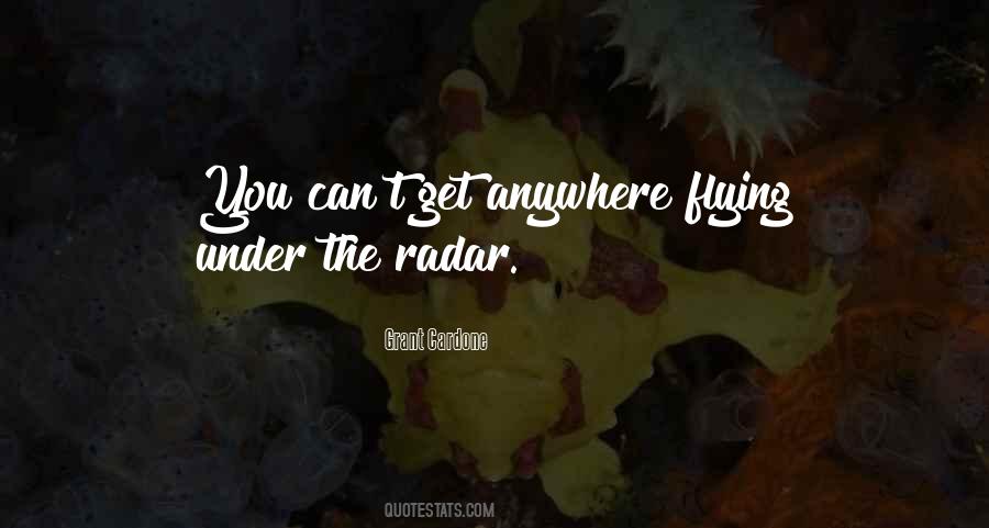 Quotes About Flying Under The Radar #727488