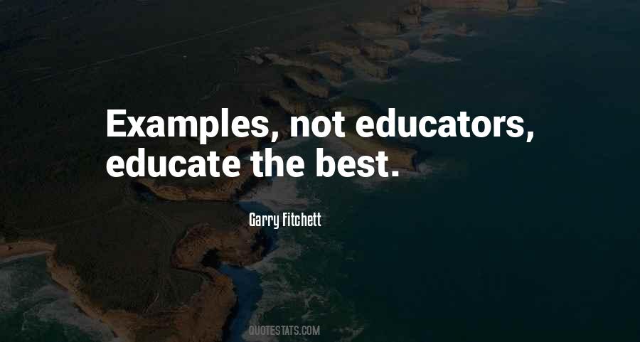 Quotes About Examples #1312495