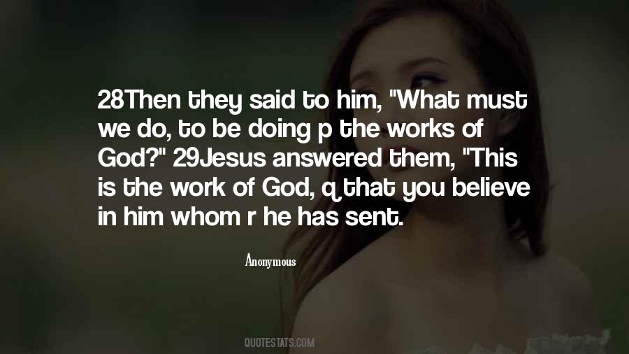 The Work Of God Quotes #1020793