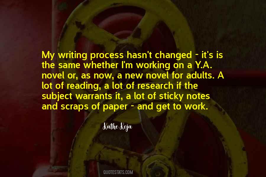 Quotes About Writing Process #117947