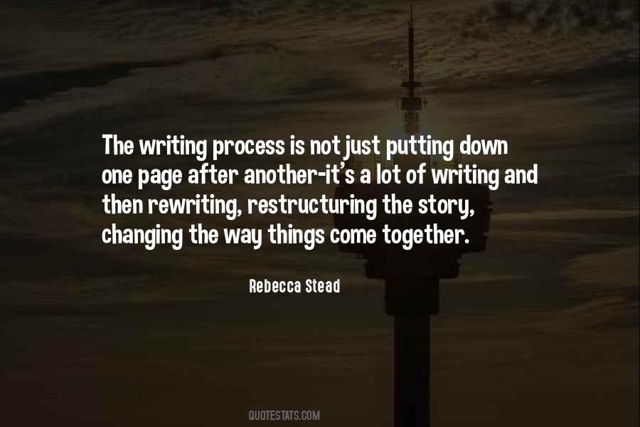 Quotes About Writing Process #1461660