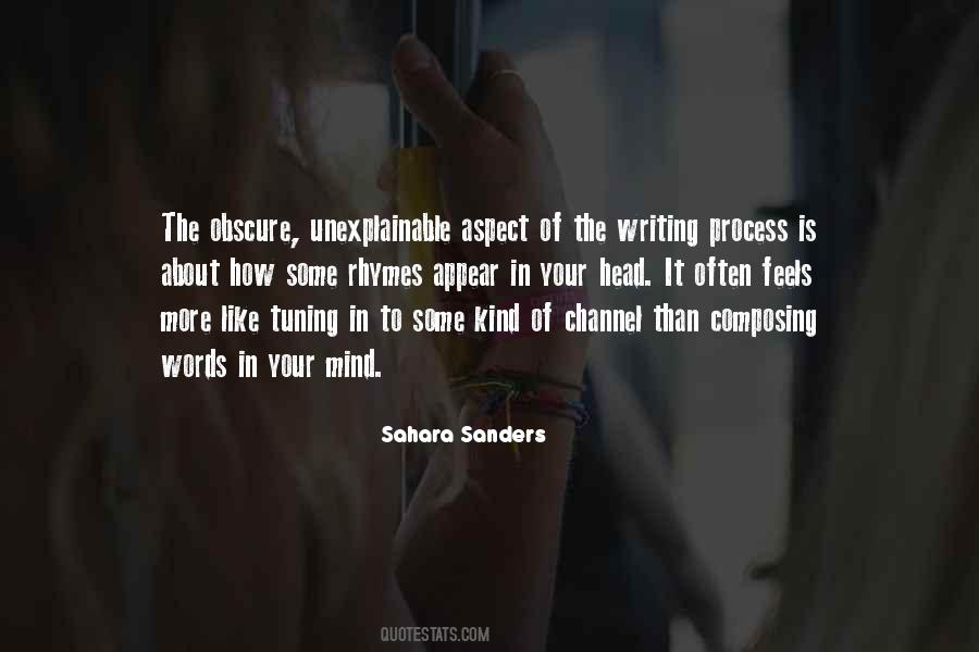 Quotes About Writing Process #314132