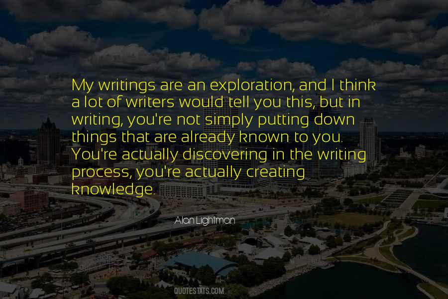Quotes About Writing Process #315445