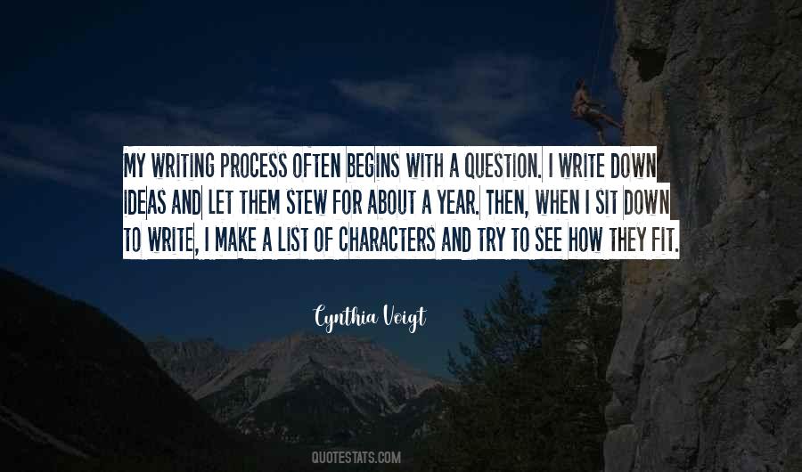 Quotes About Writing Process #973226