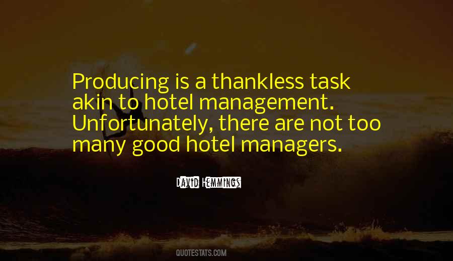 Quotes About Hotel Management #736309