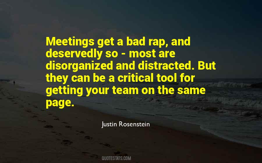 Quotes About Team Meetings #297534