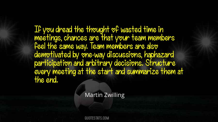 Quotes About Team Meetings #919116