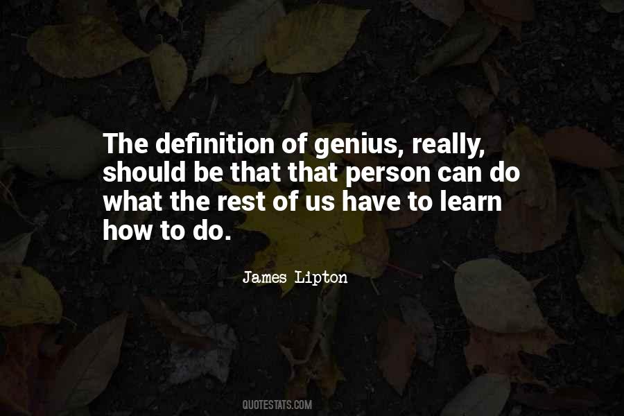 Definition Of Genius Quotes #1605068