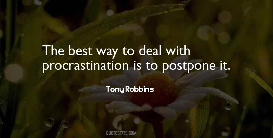 Quotes About Postpone #1661514