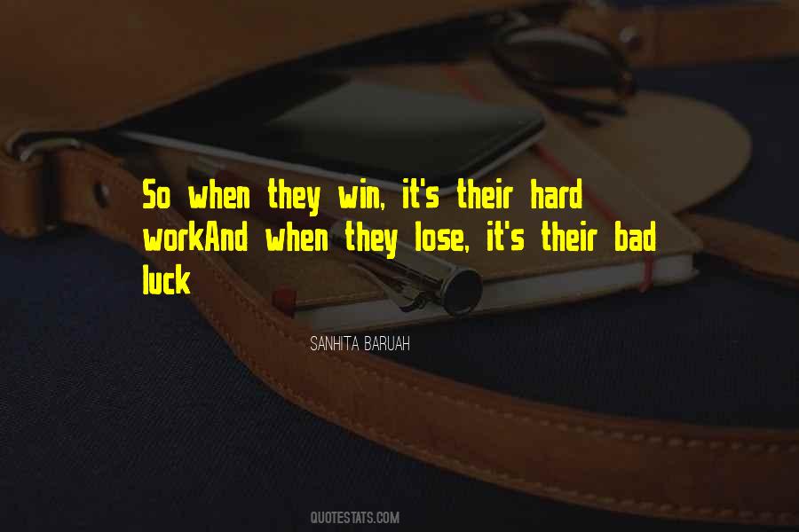 Quotes About Luck Vs Hard Work #44461