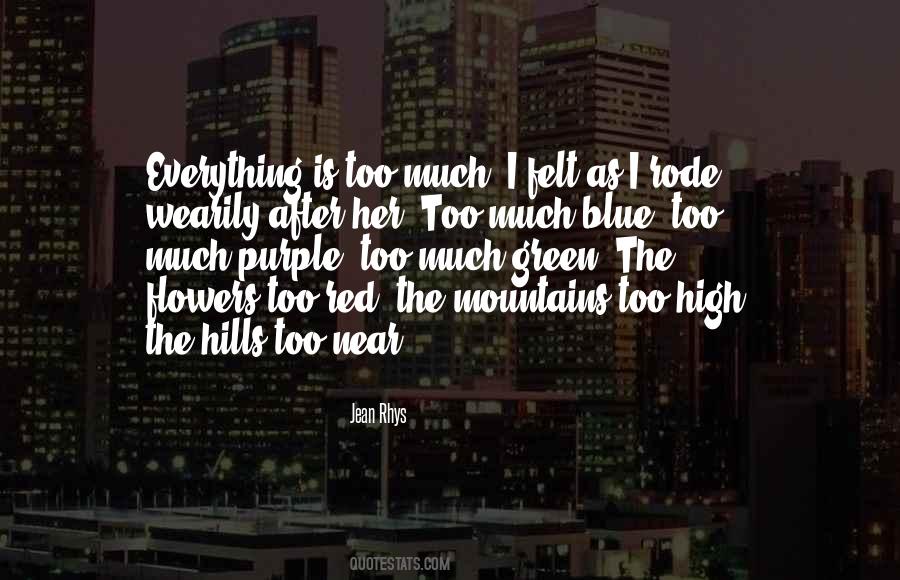 Quotes About Blue Green #459383