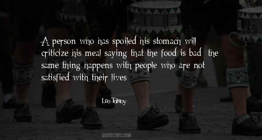 Quotes About Spoiled Food #1033115