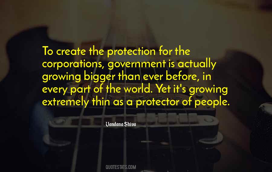 Quotes About Government Protection #823926