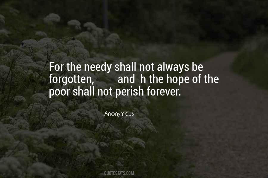 Quotes About The Needy #888233