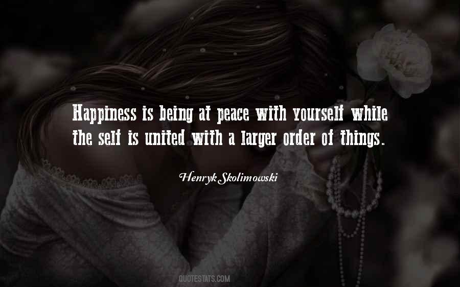 Being At Peace Quotes #1598954