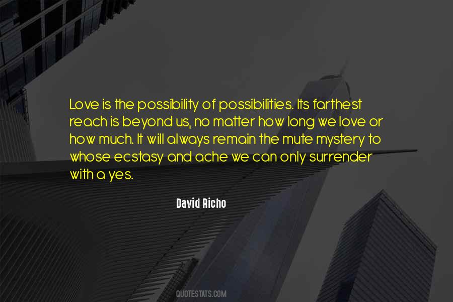 Quotes About Possibility Of Love #1198221