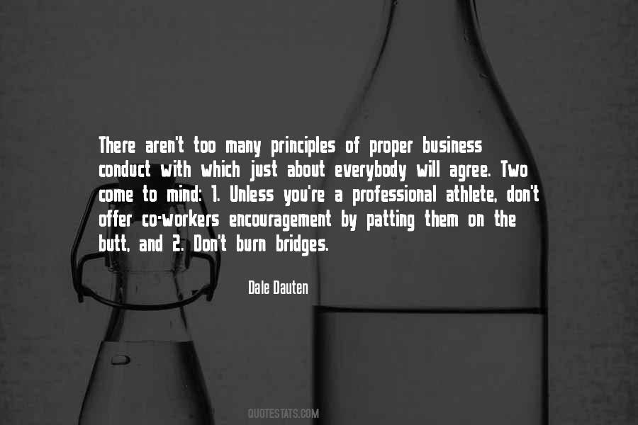 Conduct Of Business Quotes #136608
