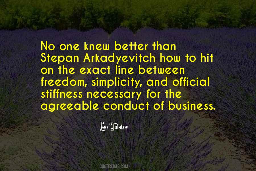 Conduct Of Business Quotes #437241