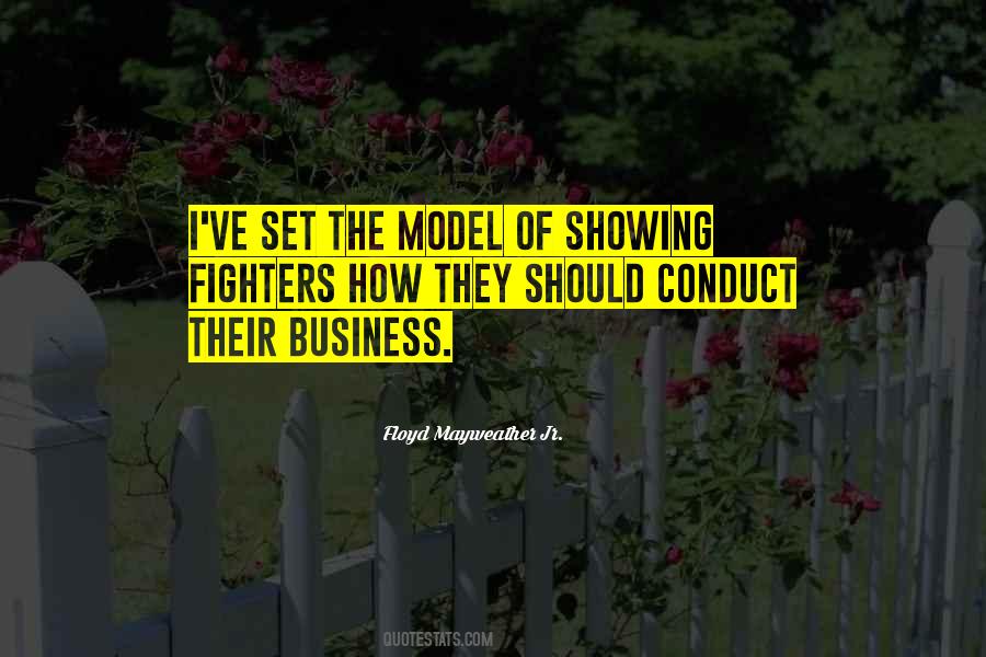 Conduct Of Business Quotes #872295
