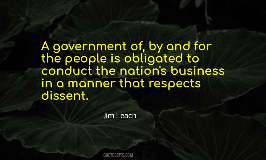 Conduct Of Business Quotes #971587