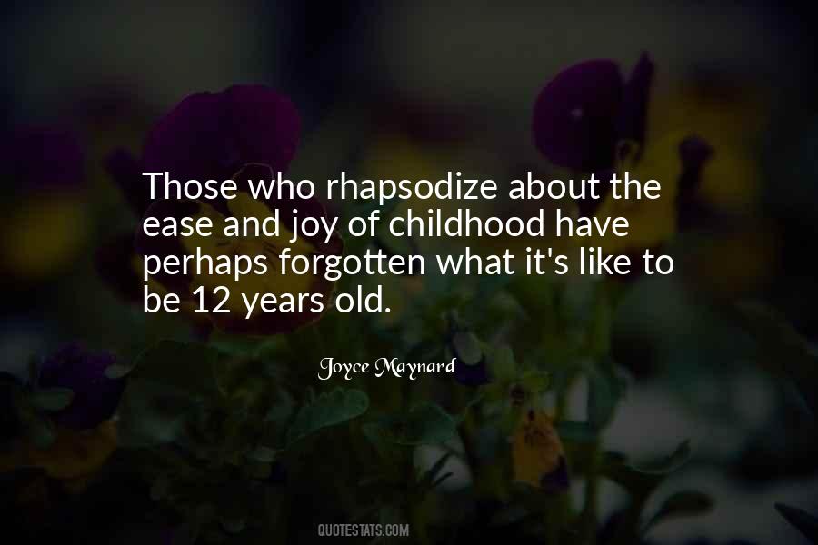 Quotes About Childhood Joy #1774258