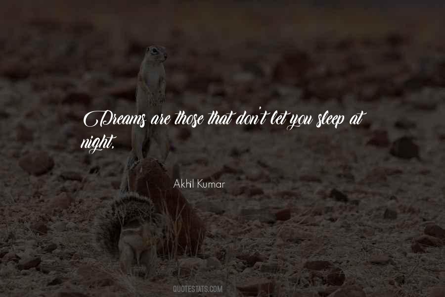 Quotes About Night Dreams #59073