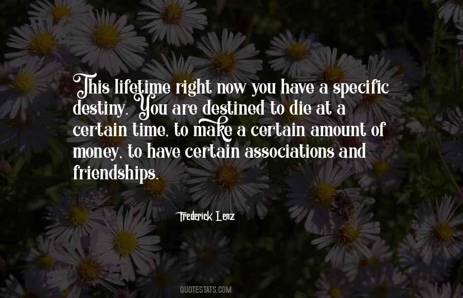 Time And Destiny Quotes #1225969