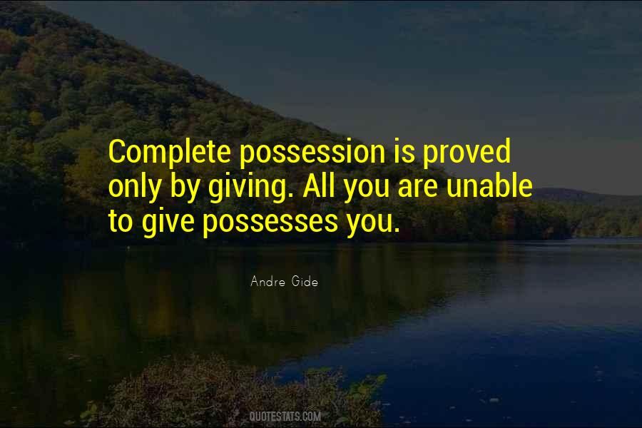 Quotes About Possesses #1337206