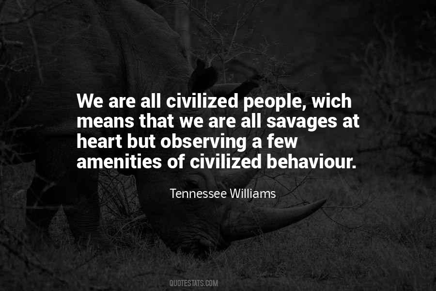 Civilized People Quotes #513265