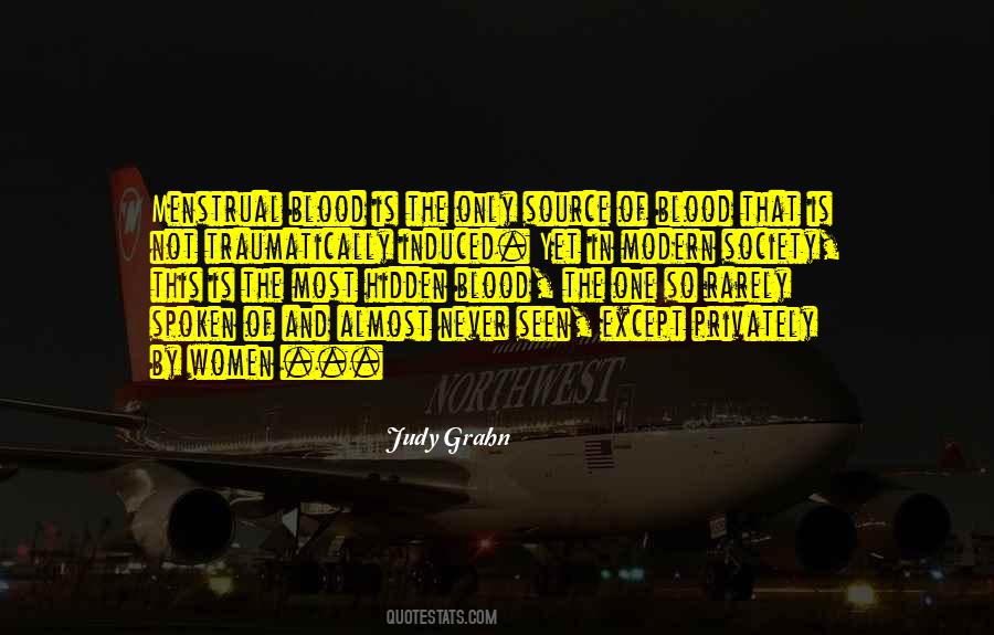 Menstrual Blood Quotes #1838057