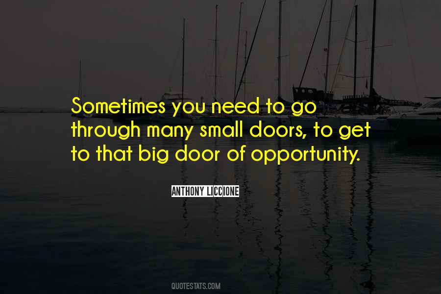 Quotes About Big Doors #1677744