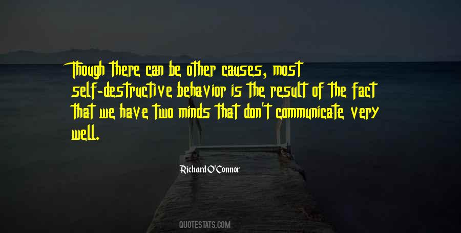Quotes About Self Destructive Behavior #890338
