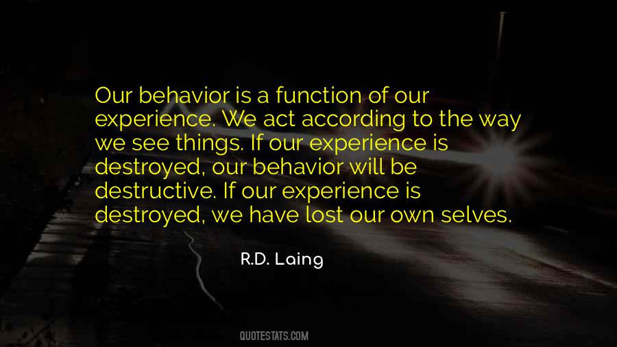 Quotes About Self Destructive Behavior #948274