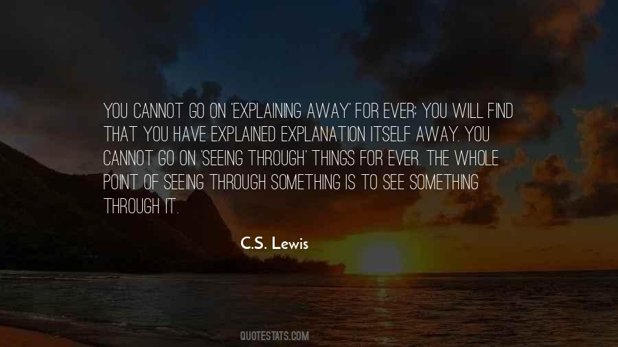 Quotes About Things You Cannot See #1455233