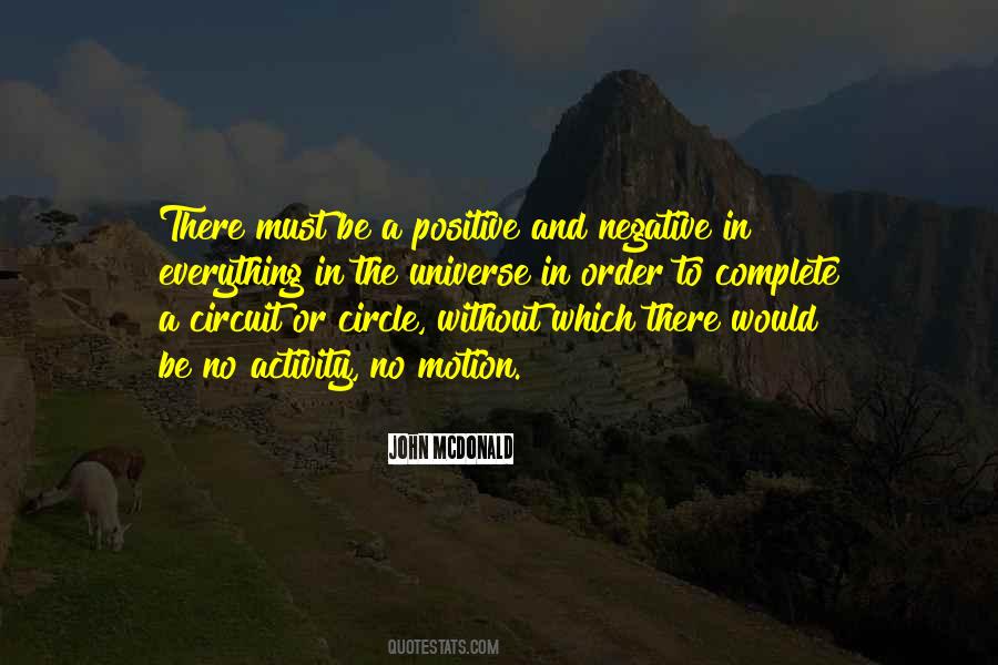 Quotes About Positive Vs Negative #5416