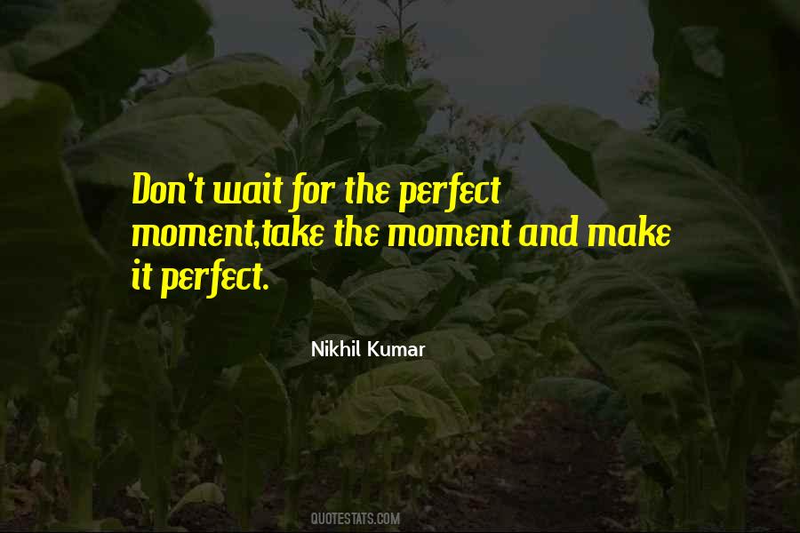 Quotes About The Perfect Moment #678104