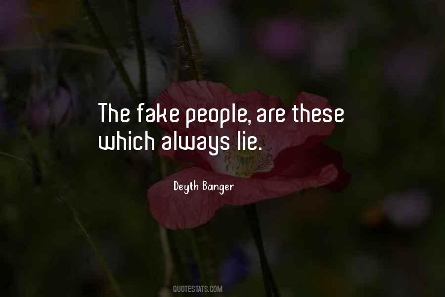 People Are Fake Quotes #1271667