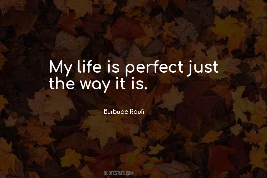 Quotes About Perfect Life #126442 Quotes About Perfect Life #126442