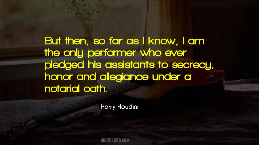 Quotes About Houdini #1695830