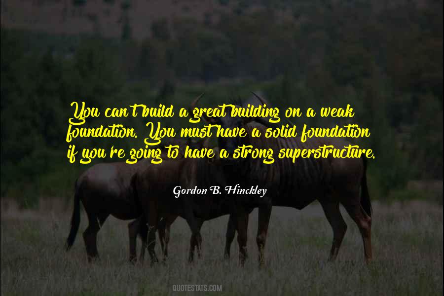 Quotes About Building A Strong Foundation #848564