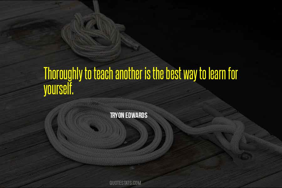 Quotes About Best Way To Learn #1761729