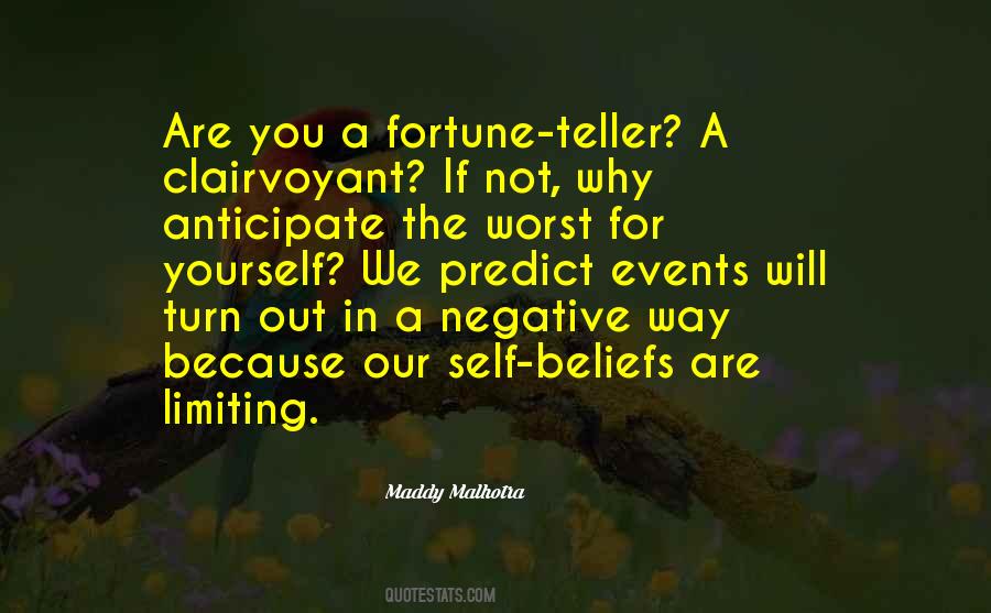 Negative Beliefs Quotes #1771706