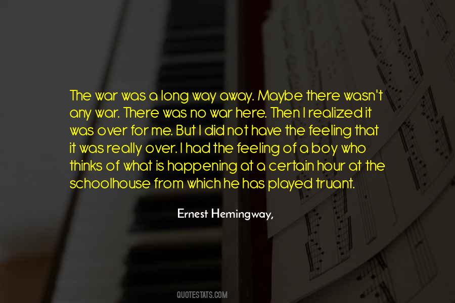 Hemingway War Quotes #346266