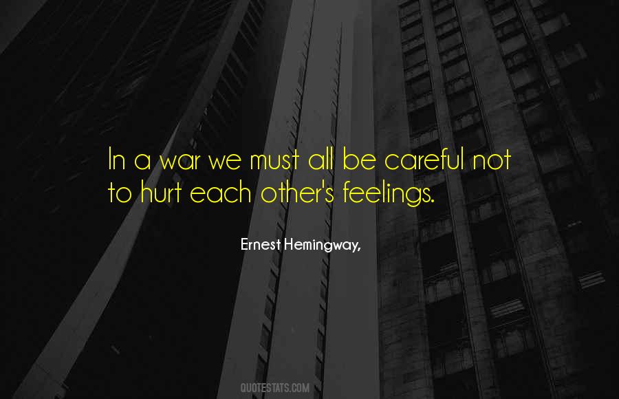 Hemingway War Quotes #631504