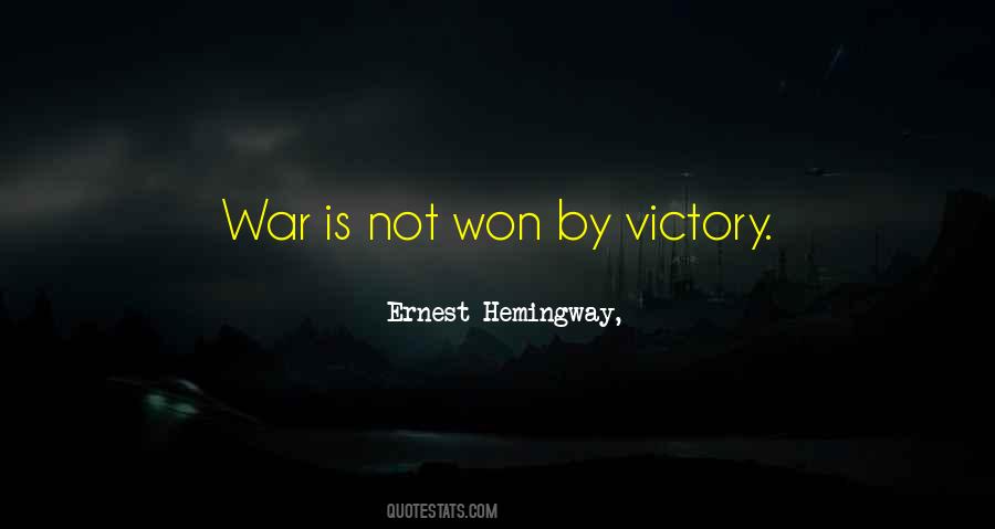 Hemingway War Quotes #692958
