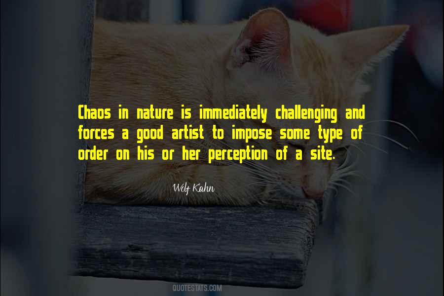 Quotes About Order And Chaos #935366