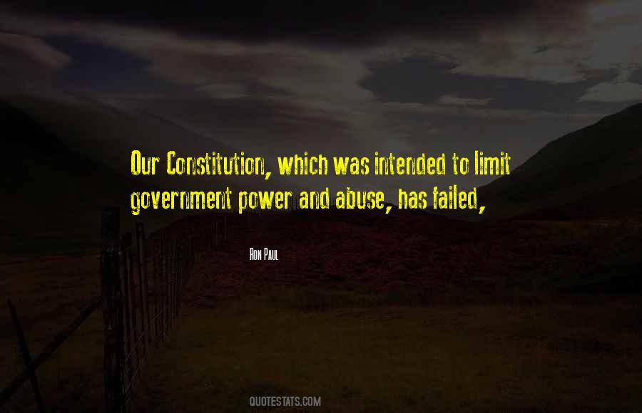 Quotes About Abuse Of Government Power #494811