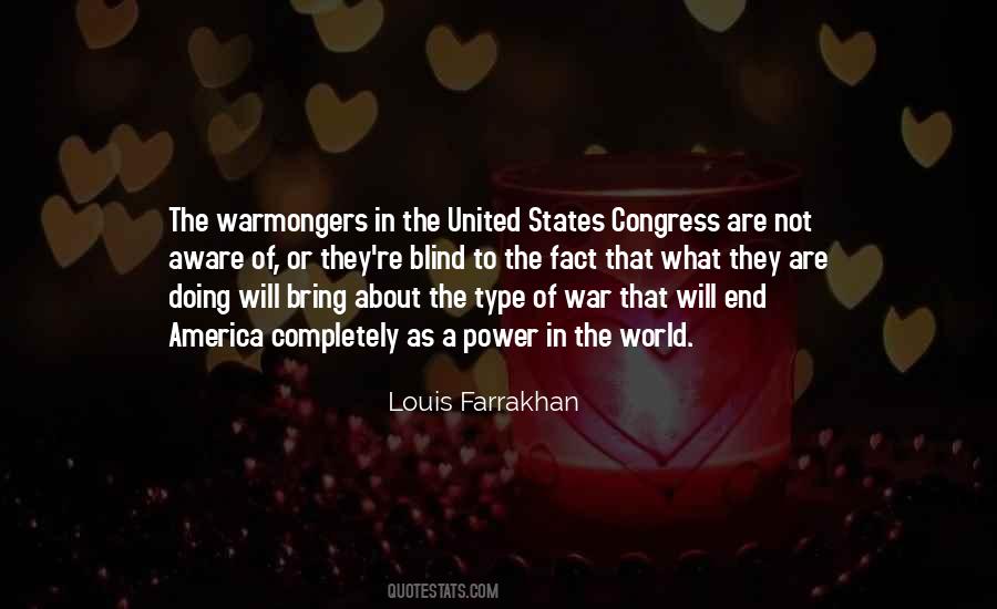 Quotes About Warmongers #1205357